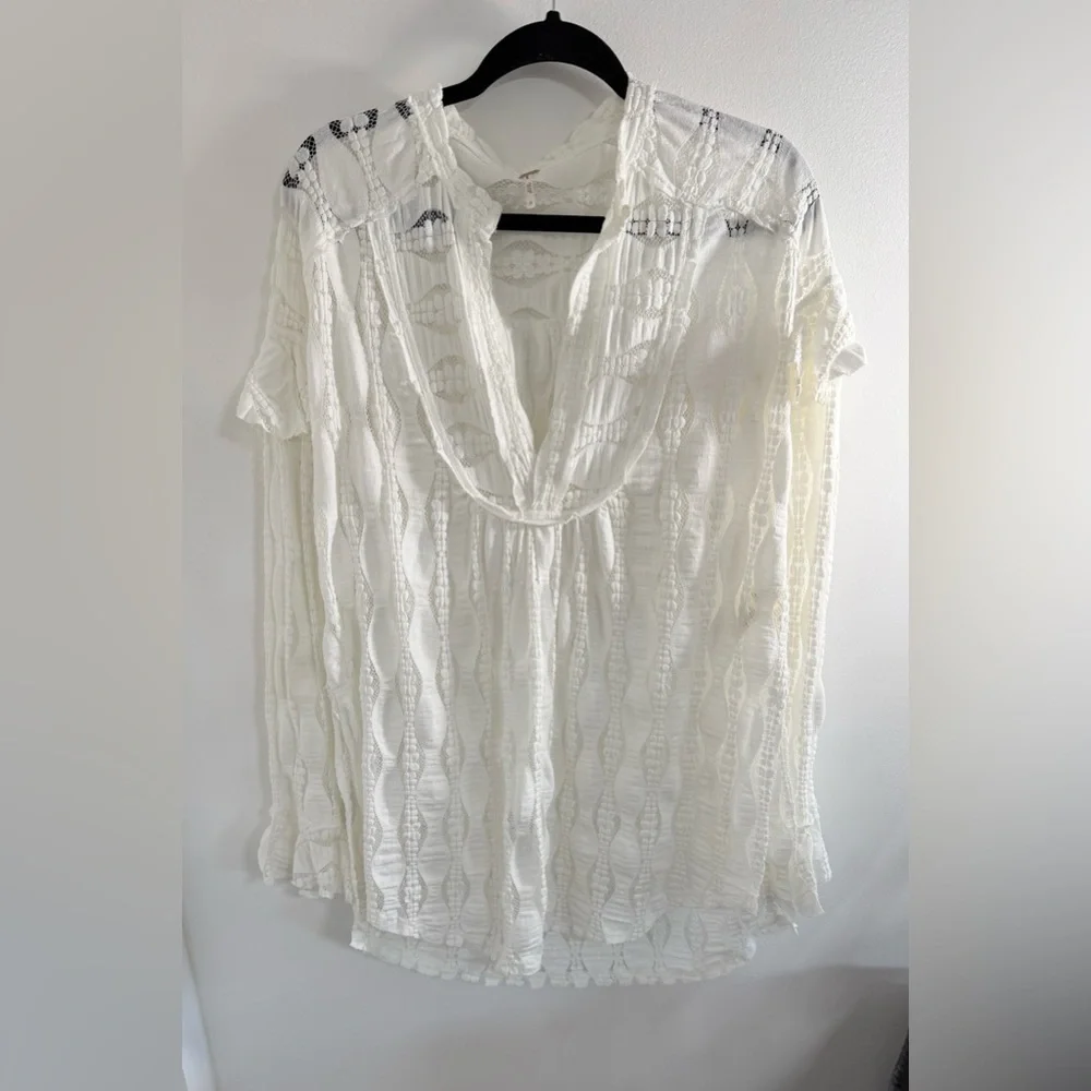 Free People C Sandy Shop Tunic Top